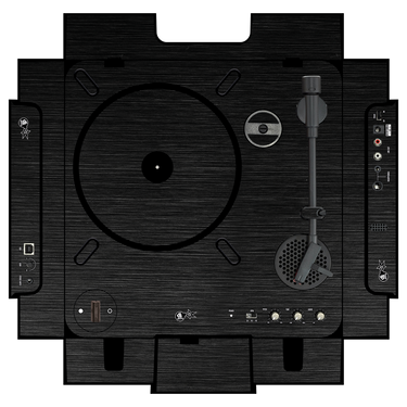 dj-skins Numark PT 01 Skin BRUSHED BLACK